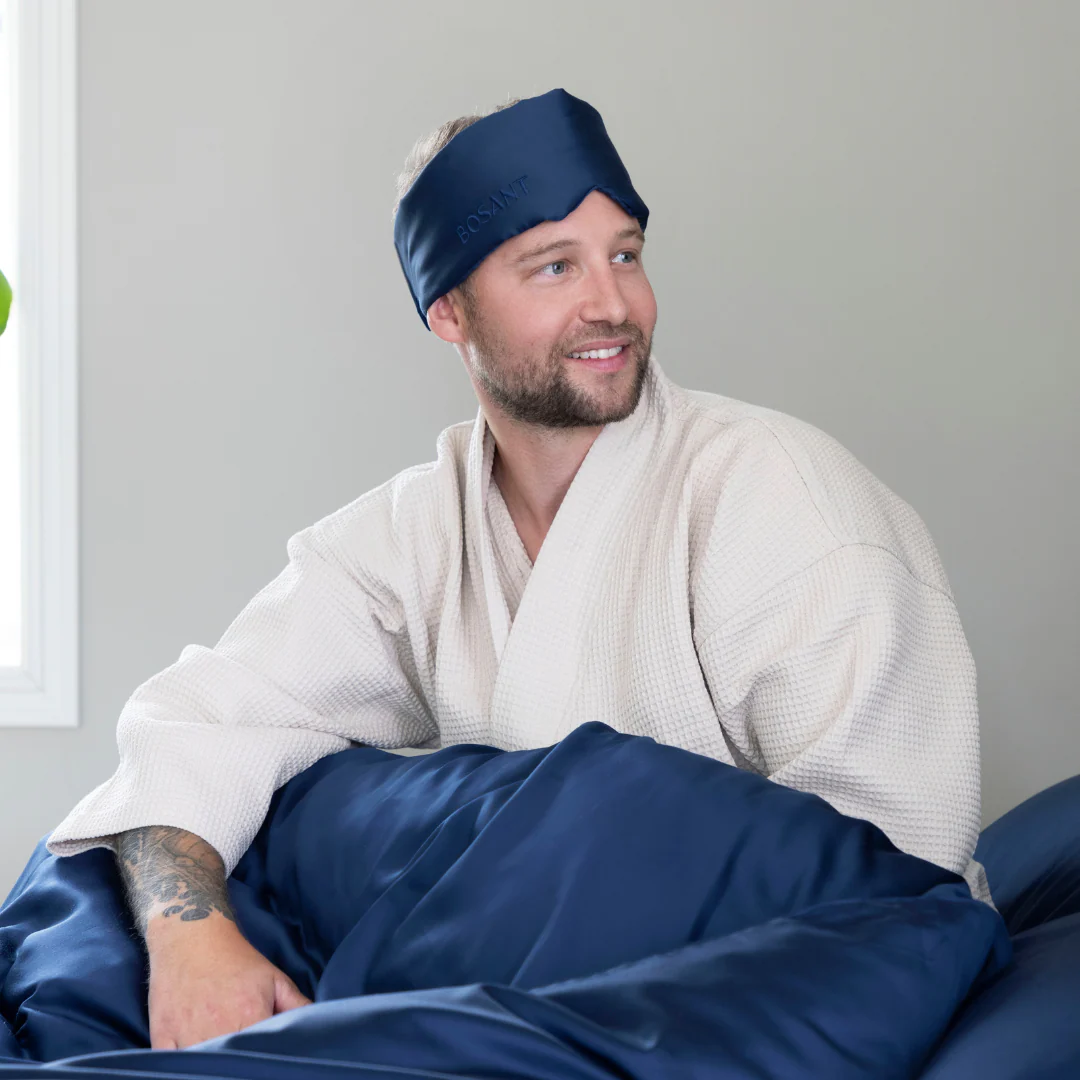 Cure bambus sovemaske - Marineblå - Image 3